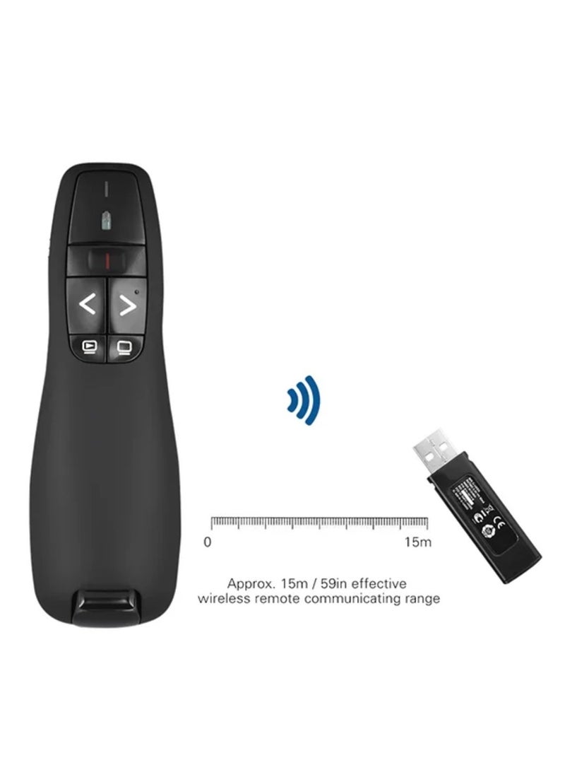Wireless USB Powerpoint Presentation Flip Pen Remote Black