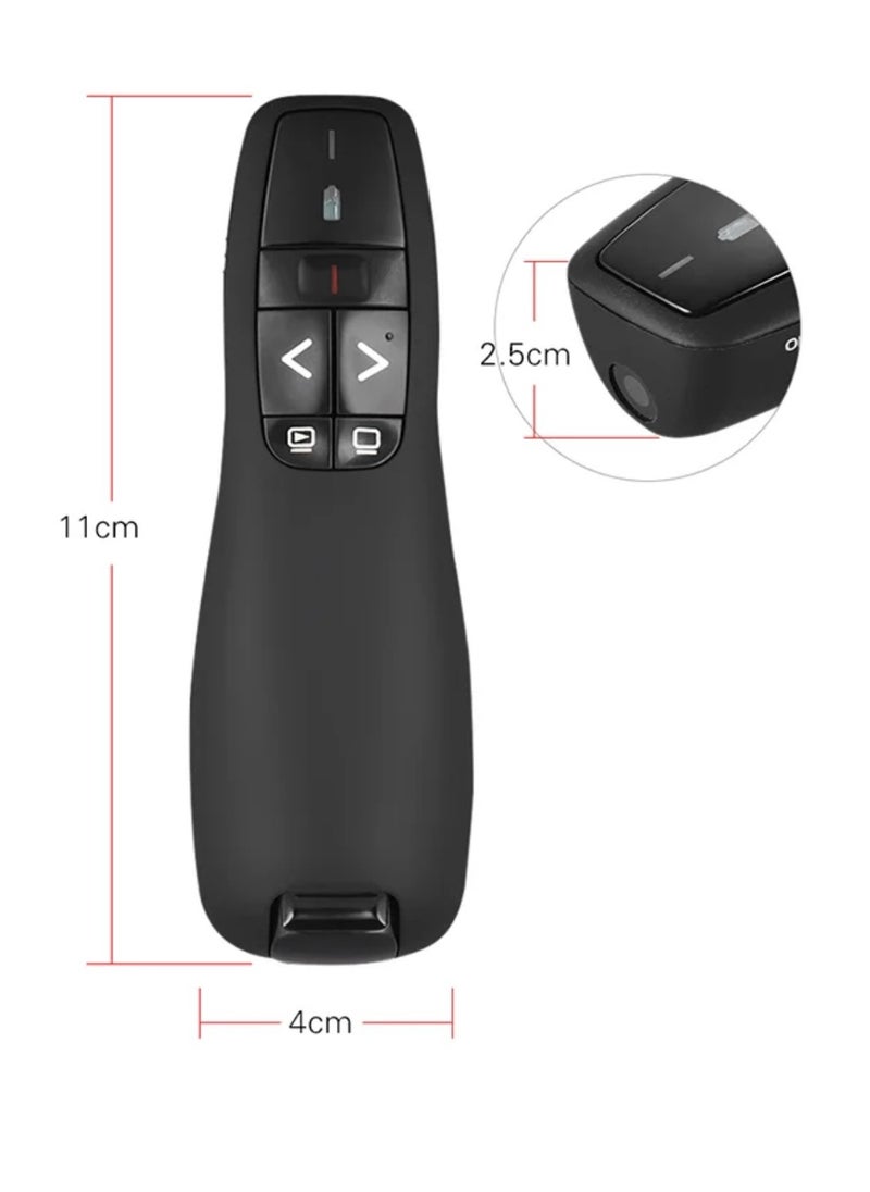 Wireless USB Powerpoint Presentation Flip Pen Remote Black