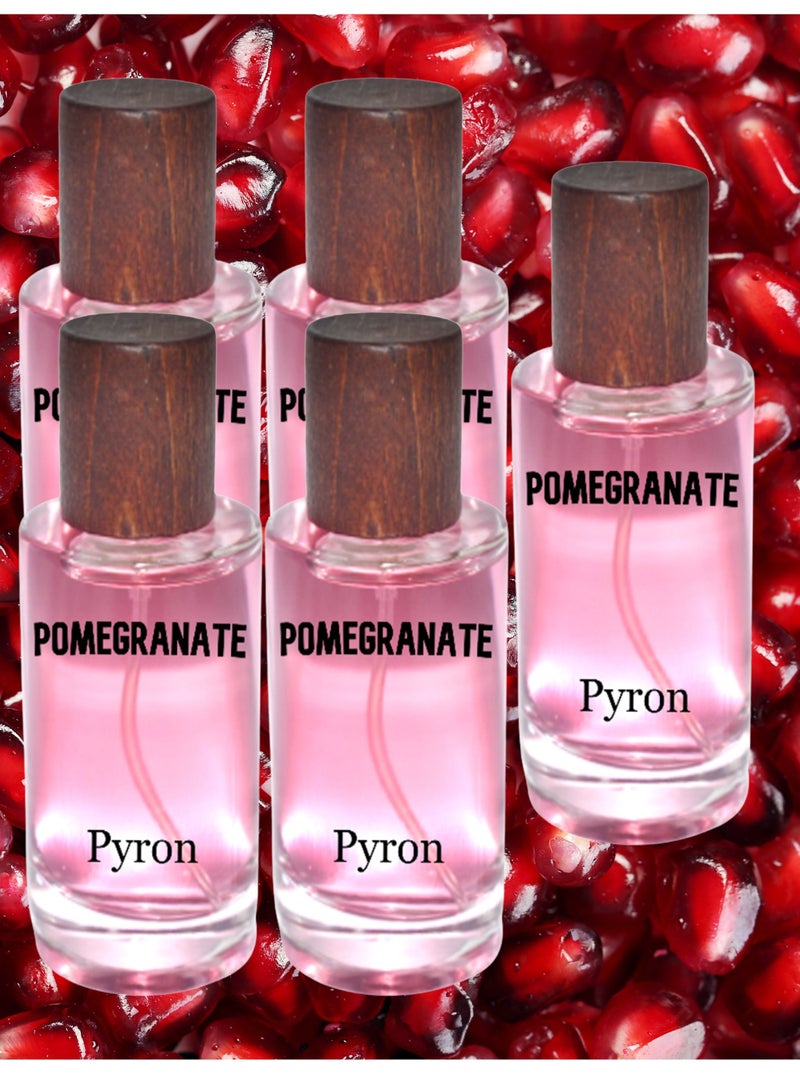 PYRON 5 Pieces Pomegranate Perfume For Girls 50 ml EDP - Image 1