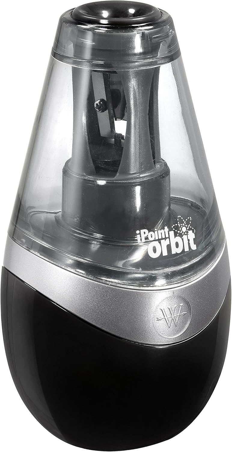 Westcott 16244 iPoint Orbit BatteryPowered Pencil Sharpener for Home and Office Black - Image 2