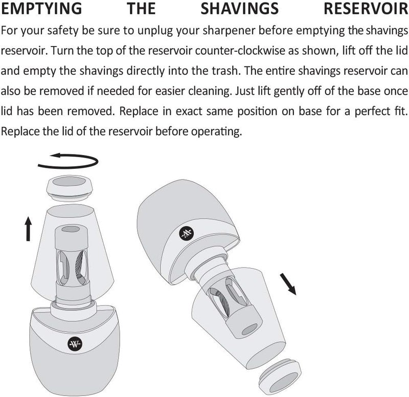 Westcott 16244 iPoint Orbit BatteryPowered Pencil Sharpener for Home and Office Black - Image 4