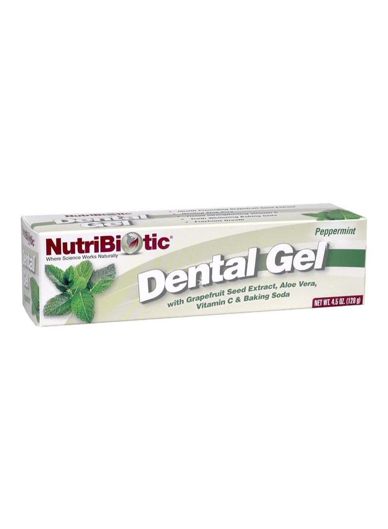 Nutribiotic Dental Gel Peppermint 4.5 oz 128 g - Image 1