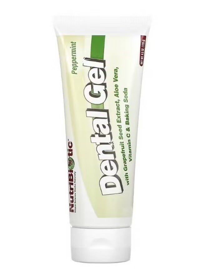 Nutribiotic Dental Gel Peppermint 4.5 oz 128 g - Image 2