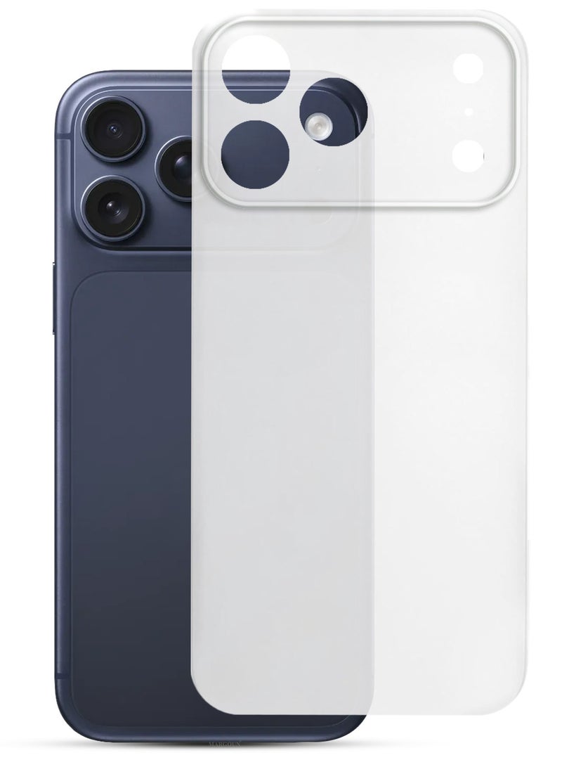 CATANES 3 Packs Air Skin Case Cover for Apple iPhone 17 Pro  - Sturdy Back Cover - Durable Thin Case - Drop Protection Cover with Two 3D Screen Protector - Frosted Clear - Image 2