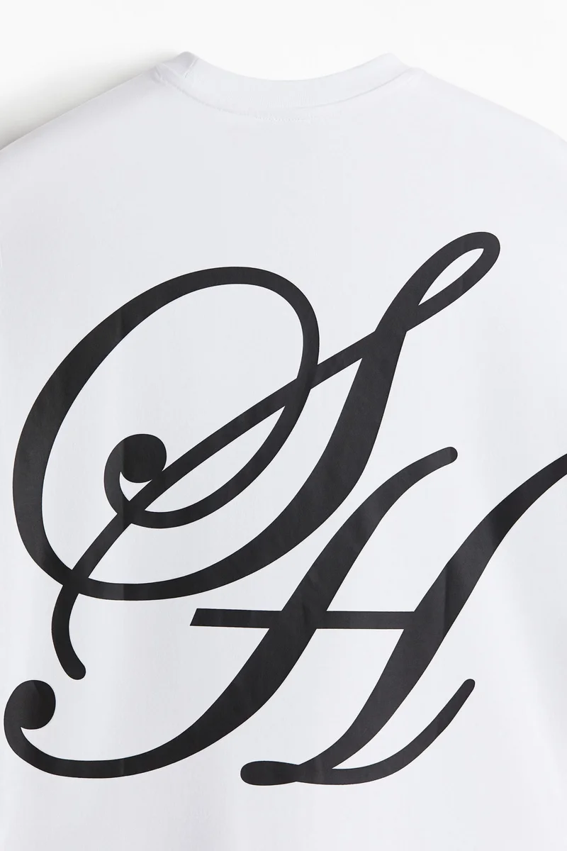 H&M Loose Fit Printed T-shirt