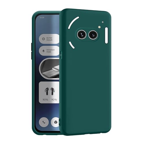 CEDO Back Cover for Nothing Phone 2a (5G) / Nothing Phone 2a Plus (5G) | Camera Bump Protection & Inner Velvet Fabric Lining | Ultra Slim Matte Soft Rubberised Case Cover (Green) - Image 1
