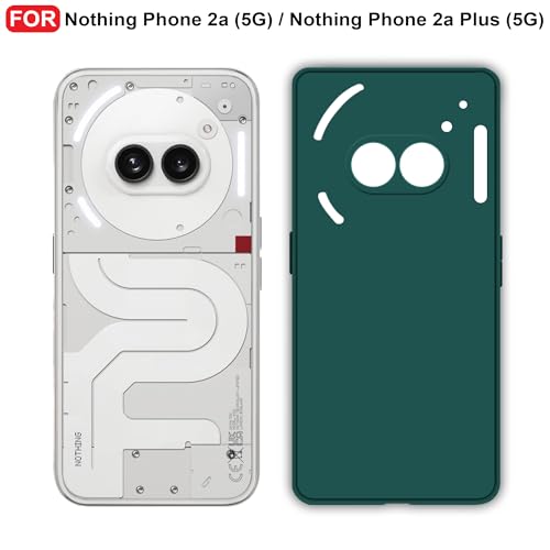 CEDO Back Cover for Nothing Phone 2a (5G) / Nothing Phone 2a Plus (5G) | Camera Bump Protection & Inner Velvet Fabric Lining | Ultra Slim Matte Soft Rubberised Case Cover (Green) - Image 2