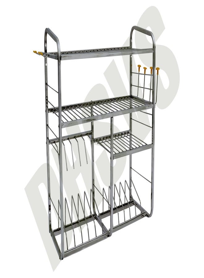 DHSVS Stainless Steel Kitchen Stand, Bartan Stand, Kitchen Rack (24 X 24 Inch) Wt-4.5kg - Image 4