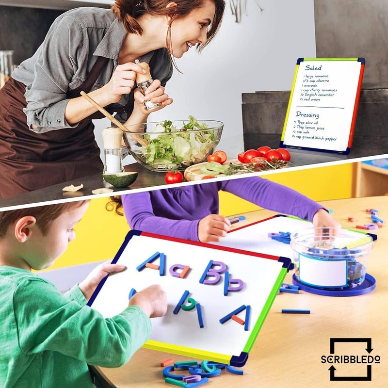 Scribbledo Colored Frame Magnetic Dry Erase White Board 9" X 12" WHITEBOARD - Image 4