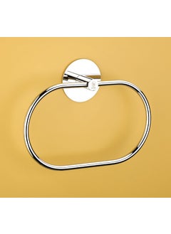 iSTAR iSTAR Self Adhesive Ovel Towel Ring Stainless Steel Napkin Towel Hanger for Washbasin Anti Rust Strong Sticker Towel Holder for Bathroom Napkin Holder,Bathroom Accessories  - Image 1