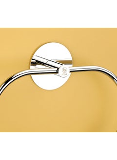 iSTAR iSTAR Self Adhesive Ovel Towel Ring Stainless Steel Napkin Towel Hanger for Washbasin Anti Rust Strong Sticker Towel Holder for Bathroom Napkin Holder,Bathroom Accessories  - Image 3
