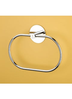 iSTAR iSTAR Self Adhesive Ovel Towel Ring Stainless Steel Napkin Towel Hanger for Washbasin Anti Rust Strong Sticker Towel Holder for Bathroom Napkin Holder,Bathroom Accessories  - Image 2
