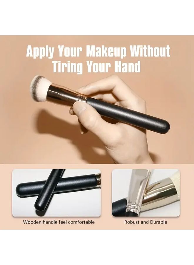 Large Foundation Brush Makeup Brush For Liquid Foundation Powder Eye Shadow Blusher Concealer Face Cover Defects Makeup Tool - Image 2