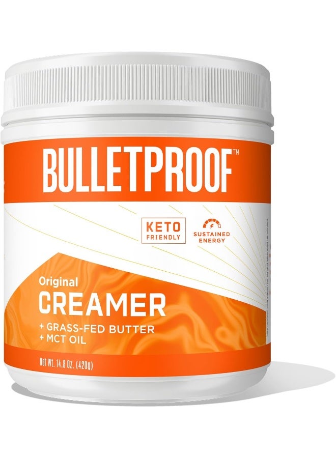 Bulletproof Original Creamer, 14.8 Ounces, Keto Coffee Creamer with MCT Oil and Grass-Fed Butter - Image 1