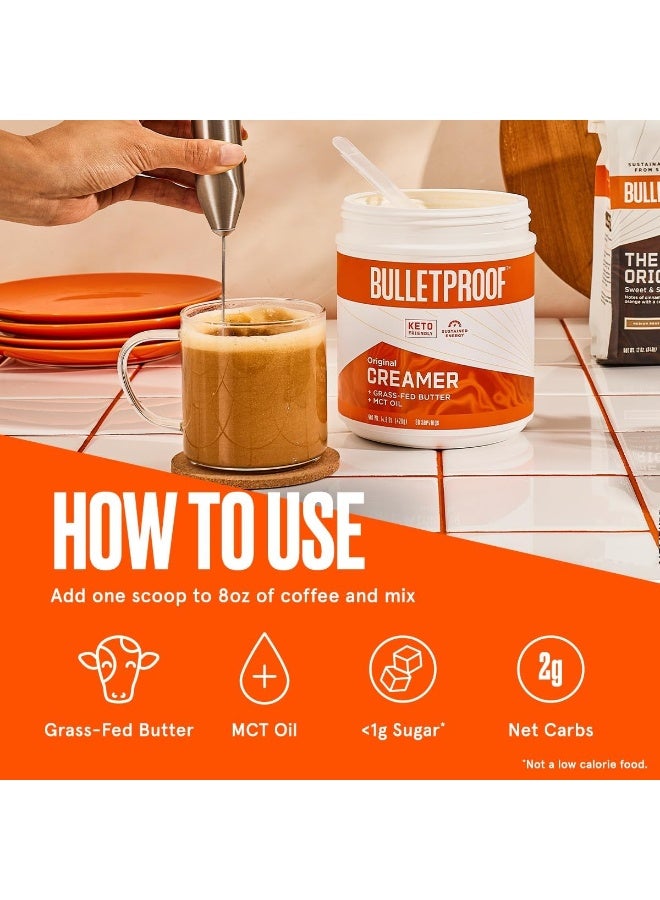 Bulletproof Original Creamer, 14.8 Ounces, Keto Coffee Creamer with MCT Oil and Grass-Fed Butter - Image 4