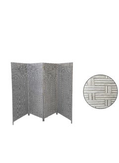 AL KHALDIYA Foldable partition room divider, 4 panels, dark brown 