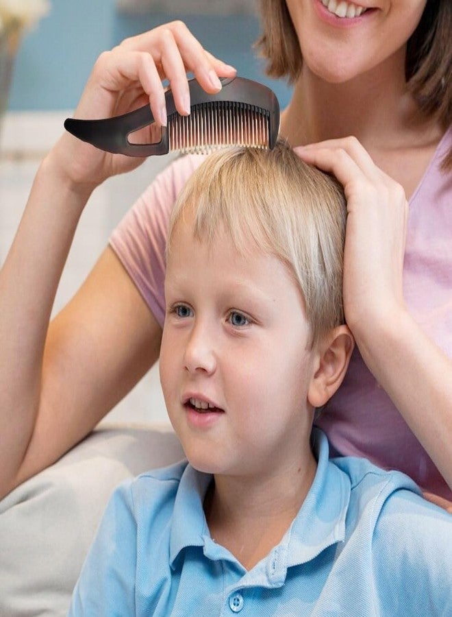 Calyrex 2Pcs Dandruff Comb Self-cleaning Fine Tooth Comb, Scalp Care Massage Energy Comb Dandruff Remover Brush, Lice Comb Multifunctional Hairbrush for Women Men - Image 5