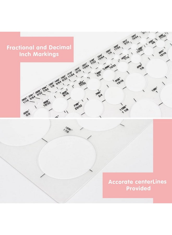 Circle Template Circle Round Stencil Templates For Drafting For Office And School Building Formwork Drawings Templateslarge And Small Size3 Pack