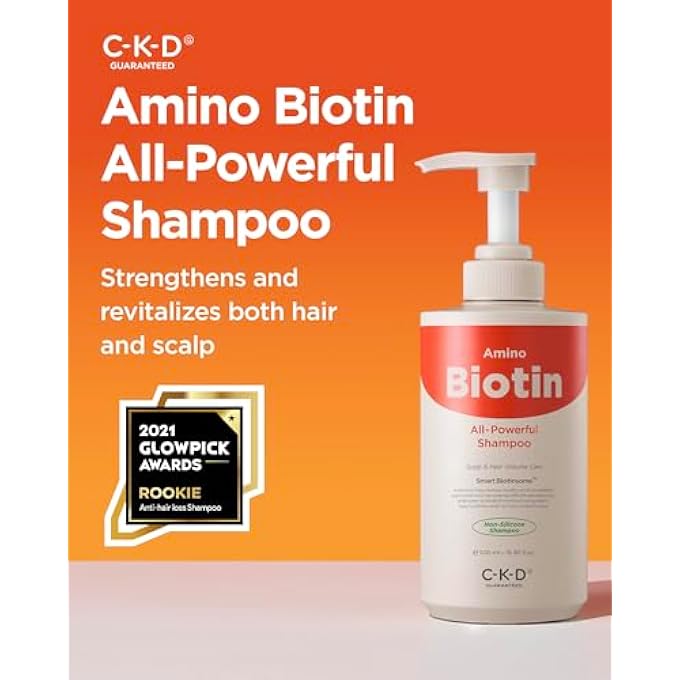 CKD Guaranteed CKD AMINO BIOTIN ALL POWERFUL SHAMPOO (500 ML) | 3 IN 1 SHAMPOO FOR HAIR LOSS, SCALP CARE, ANTI-DANDRUFF | FOR ALL SCALP AND HAIR TYPES - Image 3