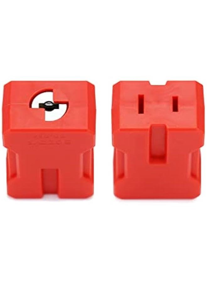 Electrical Cord Plug Lockout Device for Electrical Cord, 4 Pack Plug Locking Safety Lock Fits 2 & 3 Prong Plugs, Electrical Shutdown Service, Built-in Lock Cylinder, Dual Key,