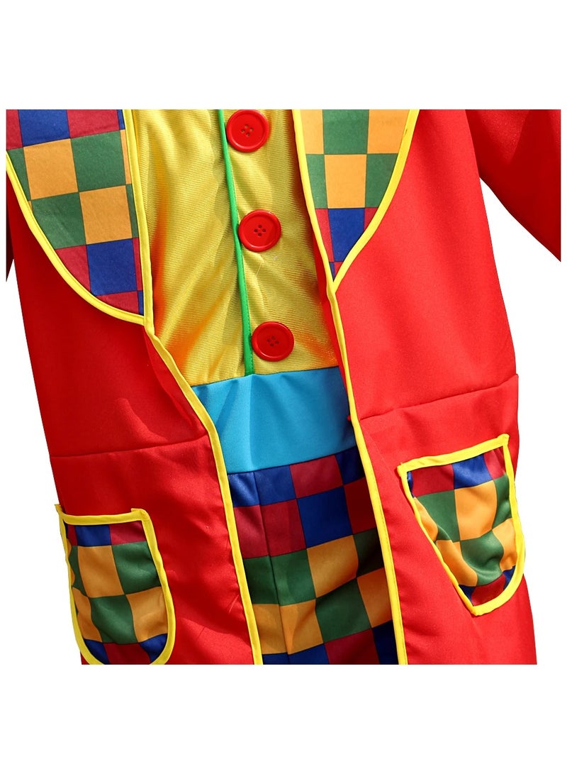 Scary Clown Costume Joker Stage Fancy Dress Party Performance Costumes for Men and Women Adult Clown Clothes Suit free Size one Piece suit - Image 2