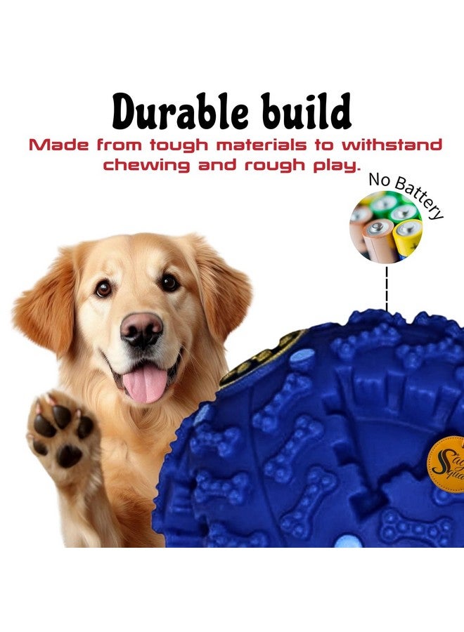 سايج سكوير لعبة كرة موسيقية، لعبة ممتعة واحتفالية للحيوانات الأليفة لساعات من الترفيه، لعبة احتفالية للحيوانات الأليفة، متعة كرة تفاعلية، صوت صرير محفز، لعبة آمنة، ملحق للحيوانات الأليفة. - Image 2