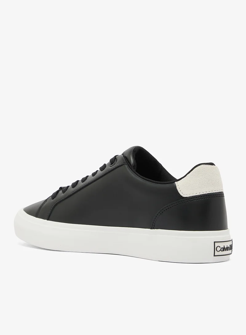 CALVIN KLEIN Violette - Smooth Leather Logo Trainers