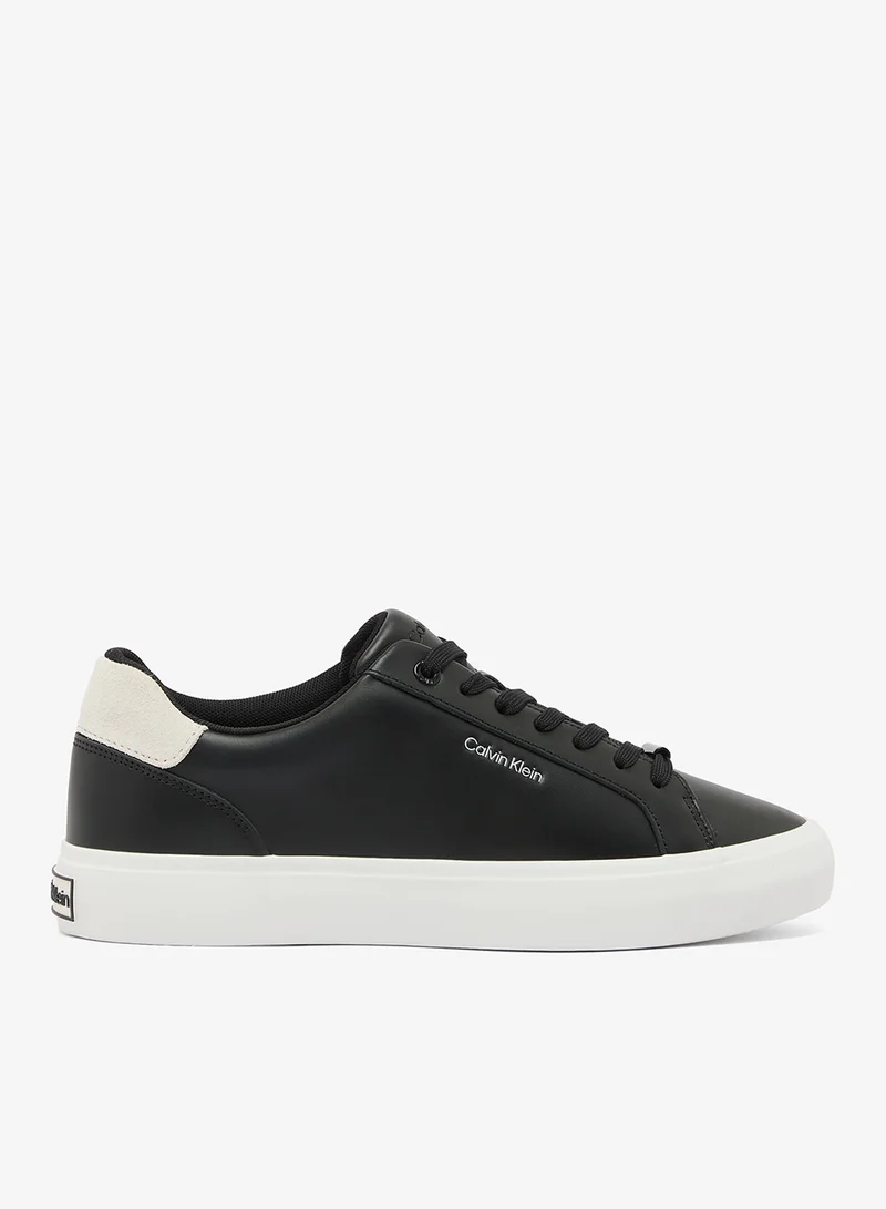 CALVIN KLEIN Violette - Smooth Leather Logo Trainers
