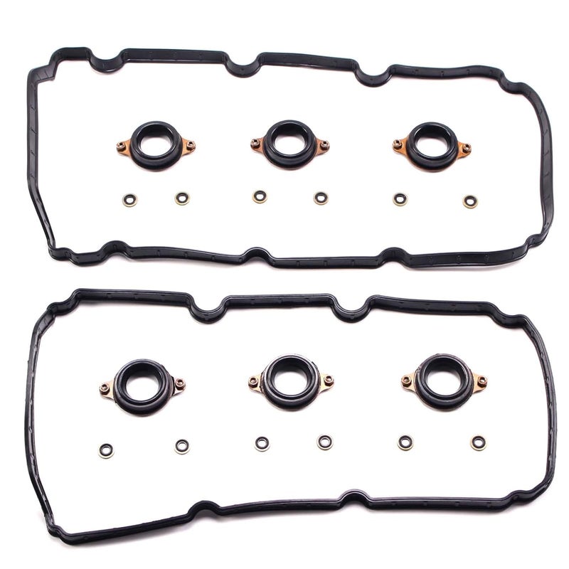 AUCERAMIC 0362072 Valve Cover Gasket Set with Spark Plug Seals for Acura and Honda Models - Image 1