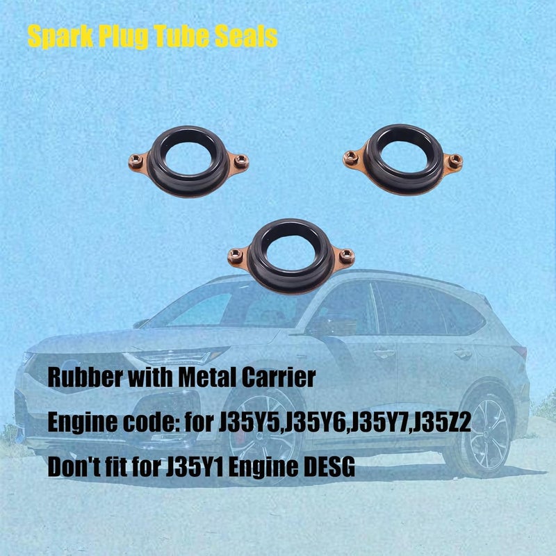 AUCERAMIC 0362072 Valve Cover Gasket Set with Spark Plug Seals for Acura and Honda Models - Image 5
