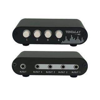 TENEALAY 4 in 1 Out / 1 in 4 Out AUX 3.5mm Stereo Audio Input Signal Source Switcher, 4-Way Switch Selector Splitter Box M41 - pzsku/Z232E436CC2C73A1FBDB8Z/45/1749373214/146b4b05-a157-44d1-815f-1bee8f053c54