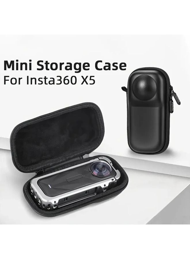 Insta 360 X5 X4 Mini غطاء صلب أزرق فاتح متين من مادة PU مقاوم للخدوش - Image 5