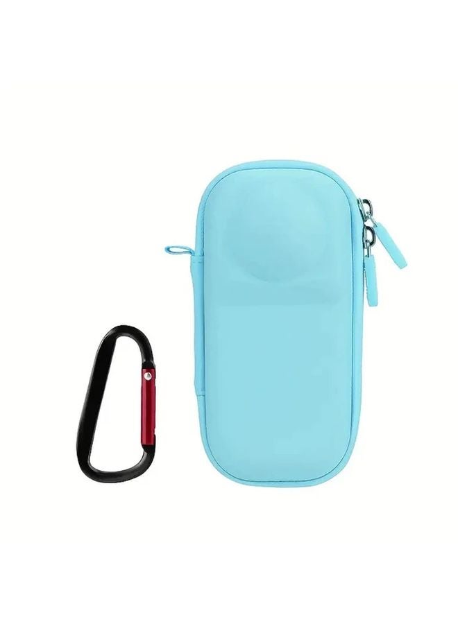 Insta 360 X5 X4 Mini غطاء صلب أزرق فاتح متين من مادة PU مقاوم للخدوش - Image 1