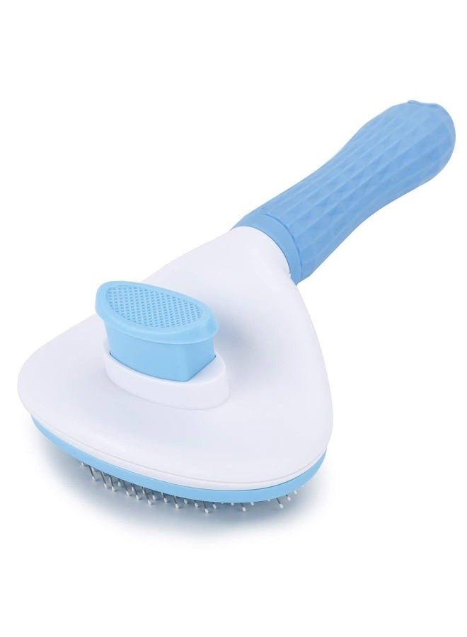 Depets Self Cleaning Slicker Brush, Dog Cat Bunny Pet Grooming Shedding Brush - Easy to Remove Loose Undercoat, Pet Massaging Tool Suitable for Pets with Long or Short Hair - Image 4