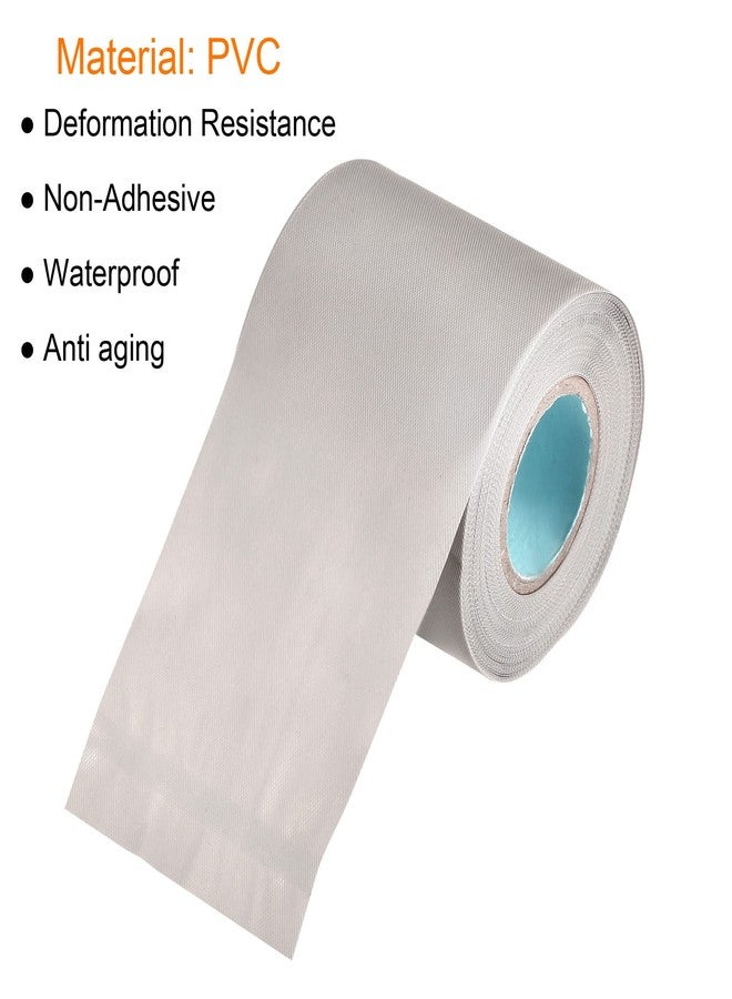 MECCANIXITY Pipe Wrap Tapes Non-Adhesive 6cmx13m Protective Waterproof Tube Protector for Air Conditioner HVAC Pipes, PVC Grey Pack of 2 - Image 4