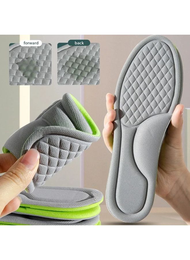 8Pcs Memory Foam Insoles For EU37 38 Size Soft Breathable Shock Absorption - Image 4