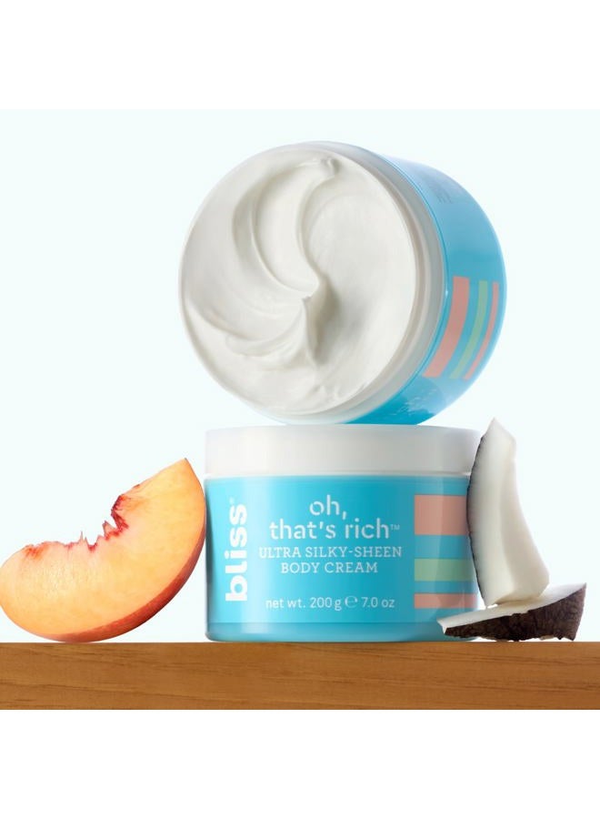 BLISS Oh, That's Rich Ultra Silky-Sheen Body Cream | Instantly Absorbs | Smooth & Soothe the Driest Skin | Paraben Free, Cruelty Free | 7.0 oz - Image 5