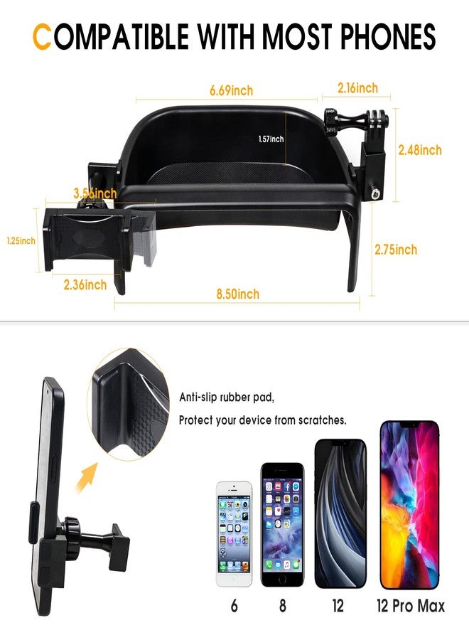BESTAOO Dash Phone Holder Mount for Ford Bronco Sport 2021 2022 2023 2024 2025 Accessories, Dashboard Center Console Dash Storage Tray Cell Phone Holder and Camera Mount - Image 2