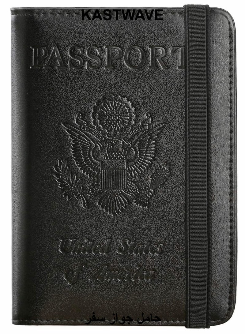 KASTWAVE Passport Holder Card Slots, Creative Aircraft Certificate Storage Bag - Image 1