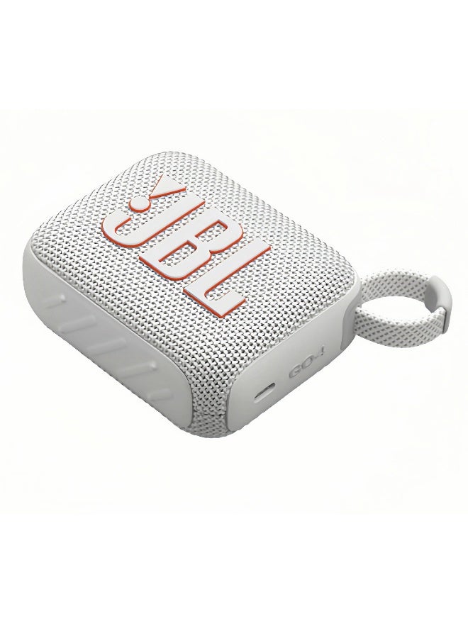 JBL Go4-Portable Waterproof and Dustproof Wireless Bluetooth Speaker, Big Pro Sound with Punchy bass,Built-in long-lasting battery, Made in Part with Recycled Materials White - Image 4
