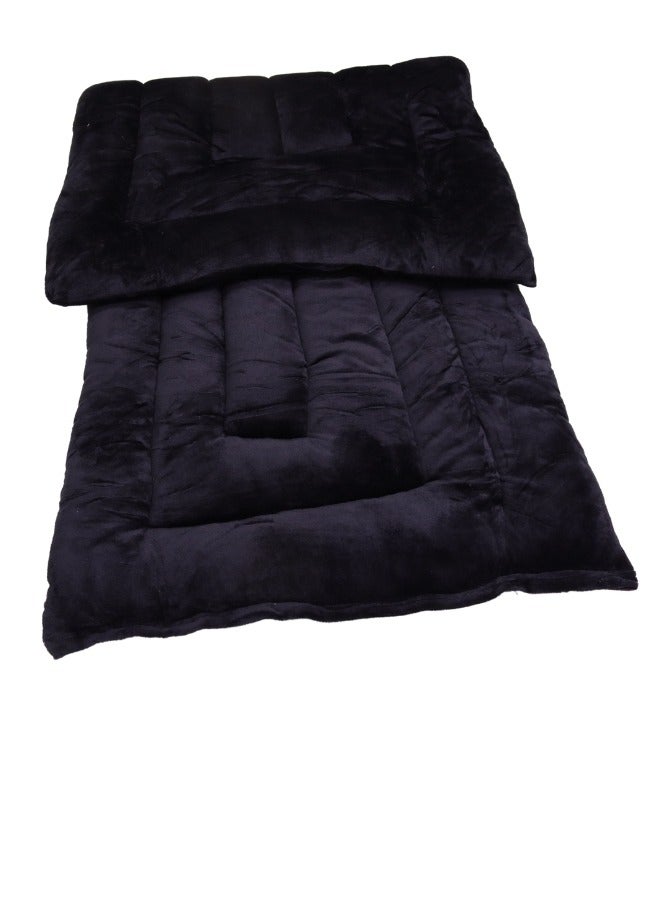 سمارت هوم مرتبة نوم قطنية للمخيمات والاستراحات، ناعمة الملمس كالمخمل، مصنوعة من مواد عالية الجودة، مرتبة قطنية طبيعية لشخص واحد، مقاس 190 × 90 × 6 سم - Image 3