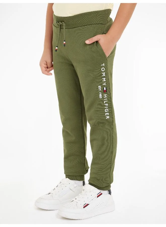 تومي هيلفيغر Youth Logo Cuffed Sweatpants