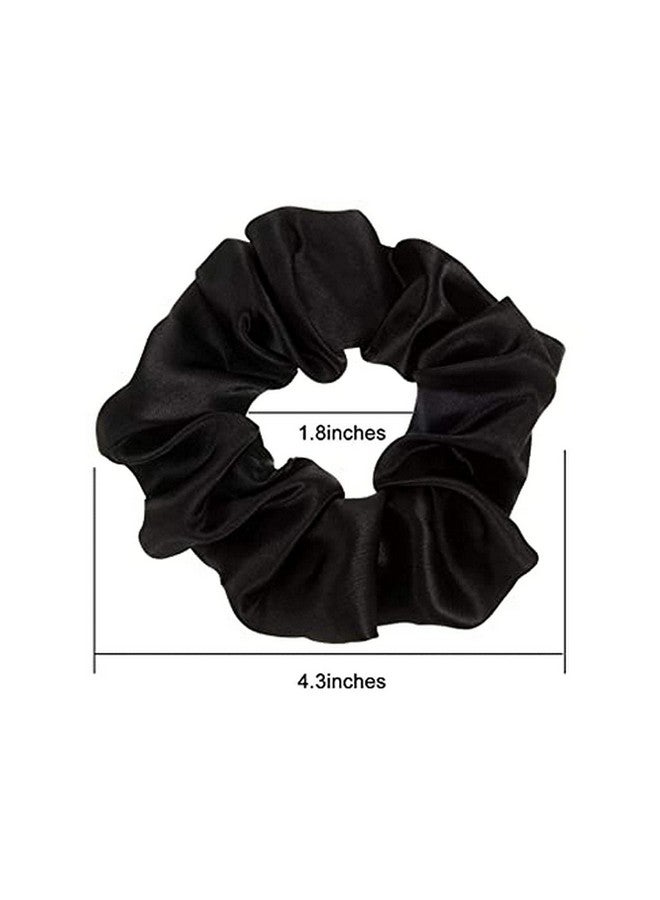 FAMEZA 6 Pcs Satin Hair Scrunchies Soft Elastic Hair Ties Set for Women Teenage Girls Ponytail Holders - Image 2