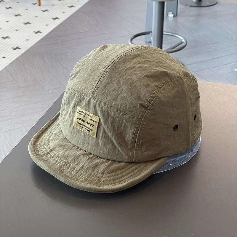 Japanese-Style Quick-Drying Breathable Short Brim Baseball Cap Men'S And Women'S Tooling All-Match Soft Top Hip-Hop Cap Women'S Soft Brim Fashionable Cap - Image 1