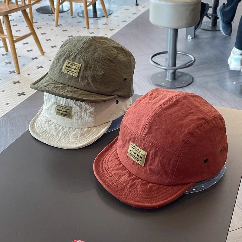 Japanese-Style Quick-Drying Breathable Short Brim Baseball Cap Men'S And Women'S Tooling All-Match Soft Top Hip-Hop Cap Women'S Soft Brim Fashionable Cap - Image 2