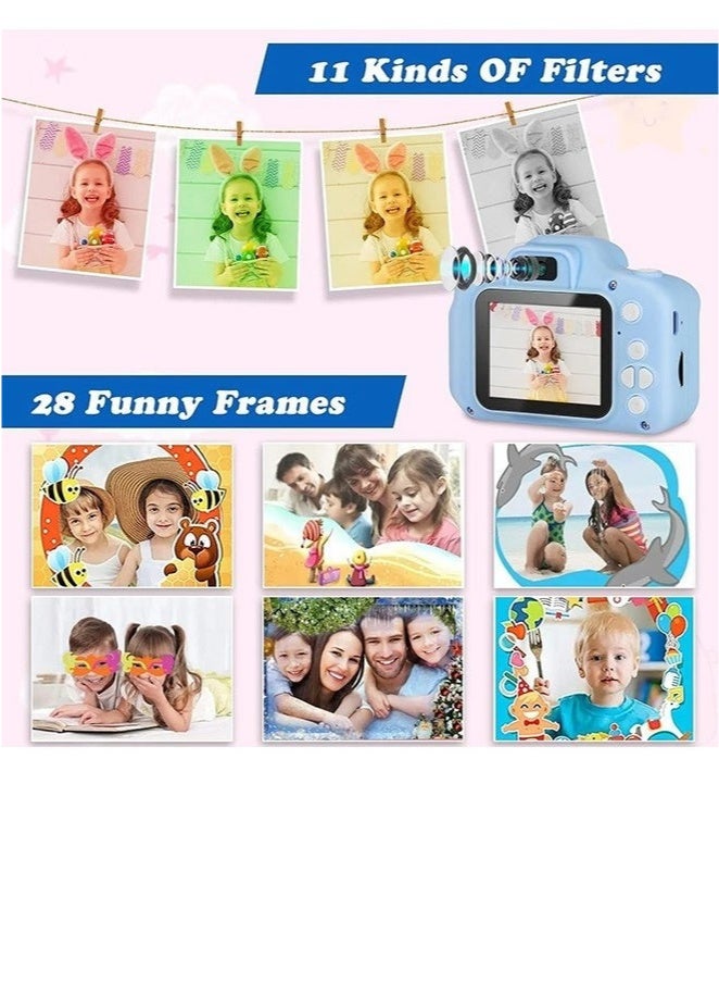 Mini Children LCD 2-Inch HD Digital Camera Video Photo Recorder Kids Toy Gift Pink  - Image 4