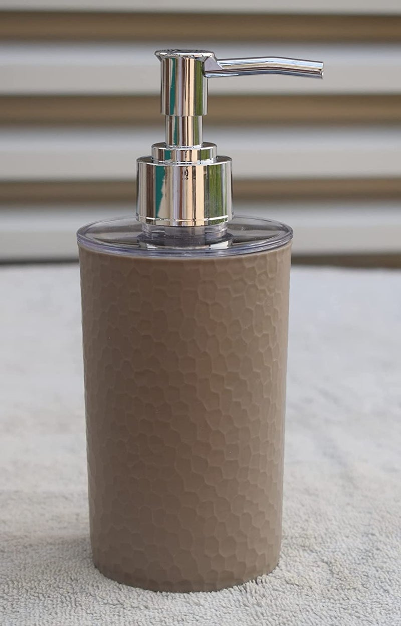 Haristar Liquid Soap Dispenser/Shampoo/Bottle Set with Pump for handwash in Bathroom, Kitchen Sink Chrome Finish top (Pebble Brown) - Image 2