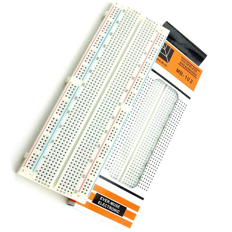 PGSA2Z Breadboard 830 Point Solderless Prototype PCB Board Kit Protoboard MB-102 - Image 1