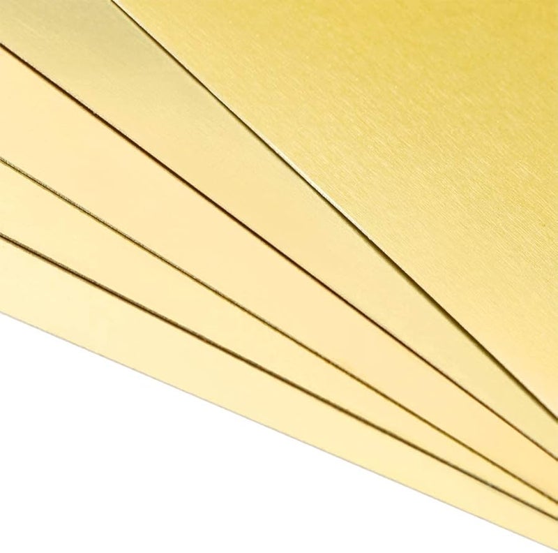 بطاقات العمل المعدنية 80x40 مم لوح ألومنيوم بلون ذهبي نقش بالليزر افعلها بنفسك 50 قطعة - Image 1