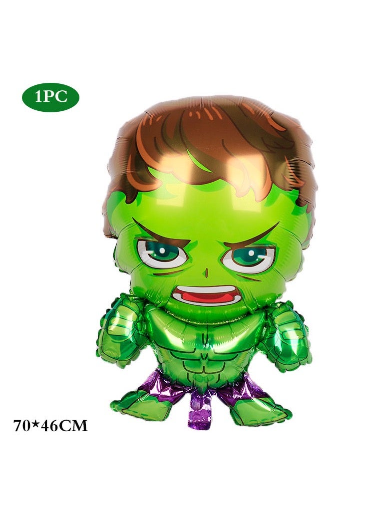 8pcs hulk balloon set for party supply cartoon superhero theme birthday party decoration marvel avenger themed balloon kit - Image 2